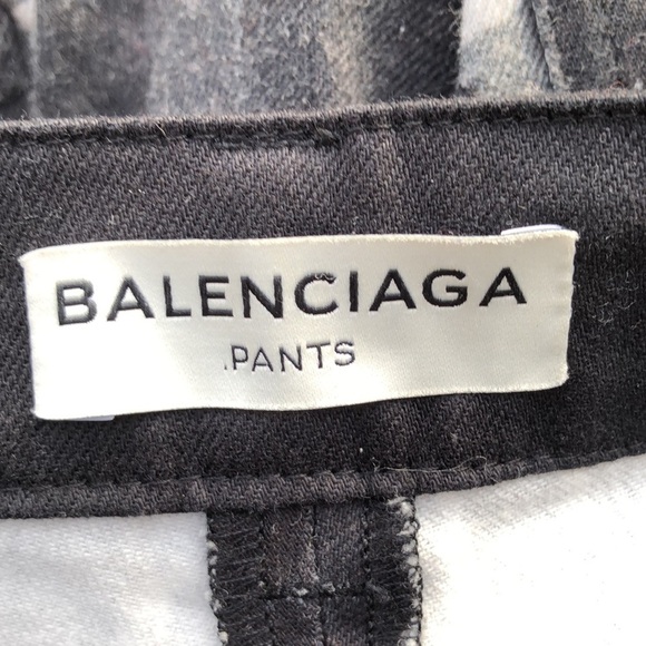 BALENCIAGA Black Marble Print Jean SZ 38 - Picture 11 of 12